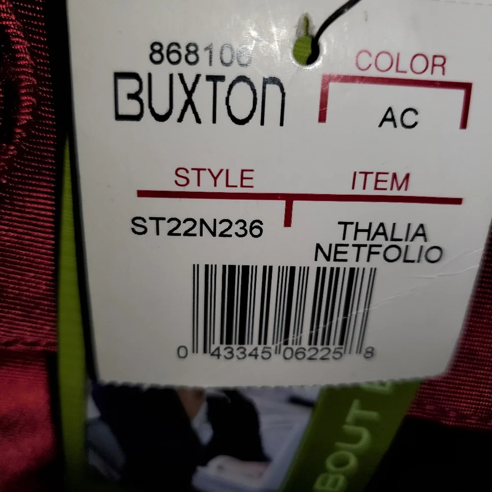 Buxton Thalia Burgundy Crossbody Purse NWT